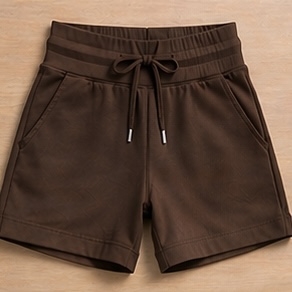 Lifestyle Drawstring Shorts-Chocolate Brown
